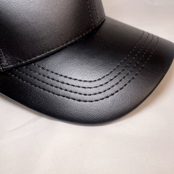 Adjustable Baseball Hat USA Made + Embossed Emstate Winner Caps Genuine Leather - Picture 10 of 16
